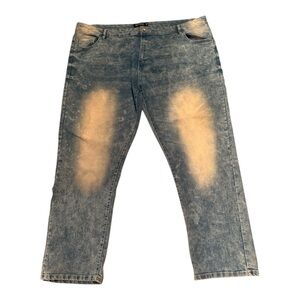 Southpole Men’s Y2k MCMXCI Acid Wash Baggy Blue Jeans Tag Size 48 Stretchy
